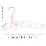 HJYPYJ Magic Hanger,Wall-Mounted ABS Folding Hanger,Portable Space-Saving Organizer Hangers, Non-Slip/Pink / 10 pcs