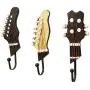 Zhi Jin 3 Hook Resin Guitar Shape Towel Clothes Wall Hangers Rack Vintage Hooks Set Decoration