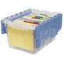 Akro-Mils 66486 FILEB 12-Gallon Plastic Storage Hanging File Boxes with Attached Lid, 21-1/2-Inch by 15-Inch by 12-1/2-Inch, Semi-Clear Akro-Mils 66486 FILEB 12-Gallon Plastic Storage Hanging File Boxes with Attached Lid, 21-1/2-Inch by 15-Inch by 12-1/2-Inch, Semi-Clear