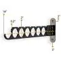 Wallniture Wardrobe Organizer Wall Mounted Clothes Bar Steel Black 14.5 Inch Set of 2 Wallniture Wardrobe Organizer Wall Mounted Clothes Bar Steel Black 14.5 Inch Set of 2