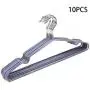 10PCS Non-Slip Hook Clothes Hanger Multi Function Clothing Rack for Clothes Wardrobe Organizer Random Color 10PCS Non-Slip Hook Clothes Hanger Multi Function Clothing Rack for Clothes Wardrobe Organizer Random Color