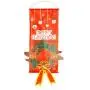 STOBOK Christmas Hanging Decoration Xmas Tree Wreath Ornament Cloth Outdoor Indoor Merry Christmas Door Hanger Porch Sign Holiday Party Supplies (Random Style)
