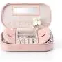 Vlando Portable Jewelry Organizer Bag Roll for Travel, Light Weight Jewelry Storage Organizer Bag for Daily Jewelries for Bracelets, Earrings, Rings, Watch Gift to Girls Women Mother (Pink) Vlando Portable Jewelry Organizer Bag Roll for Travel, Light Weight Jewelry Storage Organizer Bag for Daily Jewelries for Bracelets, Earrings, Rings, Watch Gift to Girls Women Mother (Pink)