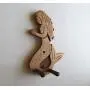 Ukulele Wall Mount Hanger, Hand Carved Mermaid Ukulele Wall Mount Hanger, Hand Carved Mermaid