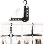 lliang Hangers Hanger Rack Clothes Space Saver Folding Hanger Multifunctional Magic Clothes Rack for Clothes Closet Organizer