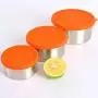Stainless Steel Bento Boxes Sandwich Food Storage Containers Metal Bento Lunch Boxes For Adults BPA Free Stackable Snack Bento Boxes For Kids Set Of 3