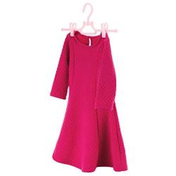 HANGERWORLD 20 Pink 11.8inch Plastic Kids Coat Clothes Garment Pants Skirt Baby Toddler Adjustable Clip Hangers