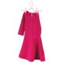 HANGERWORLD 20 Pink 11.8inch Plastic Kids Coat Clothes Garment Pants Skirt Baby Toddler Adjustable Clip Hangers