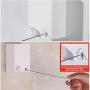 OOOUSE Retractable Clothesline Laundry Line, Punch-Free Telescopic Clothesline, Heavy Duty Clothes Hanger 22 lbs with Glue and Screws Suitable for Indoor/Outdoor