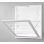 Whitmor Wall Mounted Drying Rack, White