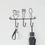 Iusun Wall Hooks Set Plain Style Adorable Design Towel Bag Hanger Keys Cloth Seamless Hooks Bathroom Bedroom Kitchen Office Indoor/Outdoor Hanging Kit Tool Storage Garage Organizer Choice