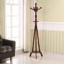 Safe and Practical Birch Coat Rack, Living Room Bedroom Assembled Wooden Clothes Rack, Floor-Standing Vertical Hanger, 45 180 cm Redwood Color