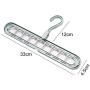 10pcs Random Color Multi-Port Support Circle Clothes Hanger, Clothes Drying Racks Multifunction Plastic Scarf Clothes Hanger Hangers