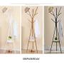 Cxjff Floor Standing Coat Rack Clothes Hat Stand Hanger Hooks Steel Modern, 3 Colors Available, 45x45x180CM (Color : Coffee)