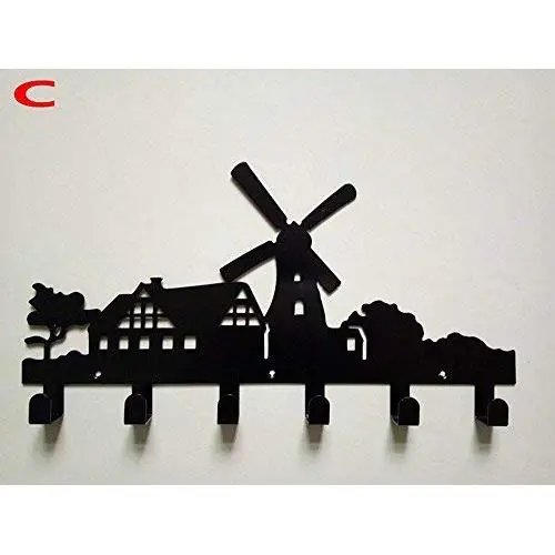 Cartoon Metal Home Wall Decorativefor 6 Hooks Hanger Organizer For Cloth Bag Key Cartoon Metal Home Wall Decorativefor 6 Hooks Hanger Organizer For Cloth Bag Key