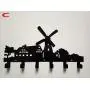Cartoon Metal Home Wall Decorativefor 6 Hooks Hanger Organizer for Cloth Bag Key