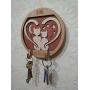 Hanging Holder fo Keys or Dog Leashes, Key Hanger for Wall, Hooks for Key, Entryway Key Hook Wall Mounted Organizer, Wall Wood Holder for Keys.