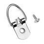 D Ring Picture Hangers kit Frame Hanging Hardware with Screw Pack of Single Hole 120 Pcs