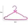 10 Pcs Colorful Fancy Pearl Bow-Knot Clothes Hanger with Notches, Non Slip Plastic Wedding Dress Sun-top Hanger for Lady Girl Random Color