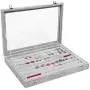 Valdler Velvet Stackable Jewelry Tray Showcase Display Storage Boxes (7 Slots) Valdler Velvet Stackable Jewelry Tray Showcase Display Storage Boxes (7 Slots)