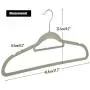 Oguine 50 Pack Beige Velvet Hangers, Non Slip Velvet Suit Dress Shirt Hangers,Space Saving Clothes Hangers Oguine 50 Pack Beige Velvet Hangers, Non Slip Velvet Suit Dress Shirt Hangers,Space Saving Clothes Hangers