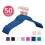 MIZGI Premium Velvet Shirt Hangers (Pack of 50) - Non Slip Felt Dress Hangers Dark Blue - Copper/Rose Gold Hooks,Space Saving Clothes Hangers (Dark Blue) MIZGI Premium Velvet Shirt Hangers (Pack of 50) - Non Slip Felt Dress Hangers Dark Blue - Copper/Rose Gold Hooks,Space Saving Clothes Hangers (Dark Blue)