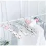 5pcs Random Color Hook Sponge Cotton Satin Padded Coat Clothes Suit Dress Hangers Rack 5pcs Random Color Hook Sponge Cotton Satin Padded Coat Clothes Suit Dress Hangers Rack