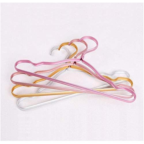 10pcs Random Color Metal Clothes Shirts Dress Hanger, Luxury Anti-Rust Waterproof