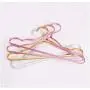 10pcs Random Color Metal Clothes Shirts Dress Hanger, Luxury Anti-Rust Waterproof