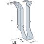50 Pack Simpson Strong Tie LB28 2 x 8 Weldable Top Flange Joist Hanger 50 Pack Simpson Strong Tie LB28 2 x 8 Weldable Top Flange Joist Hanger