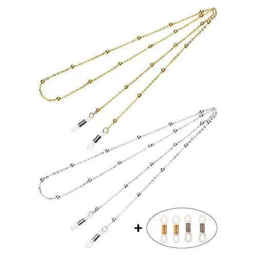Mini Tree Necklace Eyeglass Chain Beaded Sunglasses Strap and Cords for Women (Silver and Gold) Mini Tree Necklace Eyeglass Chain Beaded Sunglasses Strap and Cords for Women (Silver and Gold)