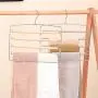 Standard Hangers Clothes Pants Pant Slack Hangers Swing Arm Hangers-Multi Layers Pants Hangers Closet Storage For Pants Jeans Scarf Hanging meeting the needs of normal use ( Color : Purple )