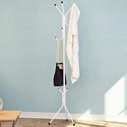 LQRYJDZ Entryway Metal Coat Stand Clothes and Hat Rack Free Standing Hanger Hall Tree with 6 Hooks for k for Jacket, Purse, Scarf Rack,Purse Tree Stand (Color : B, Size : 44146cm)