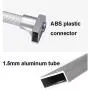 Hanger Adopts Pneumatic Buffer System Wardrobe Clothes Hanger Rail Adjustable Width Strong Load Capacity Horizontal Position Alumina Tube Aluminum Alloy Tube + Plastic (Color : Silver) Hanger Adopts Pneumatic Buffer System Wardrobe Clothes Hanger Rail Adjustable Width Strong Load Capacity Horizontal Position Alumina Tube Aluminum Alloy Tube + Plastic (Color : Silver)