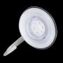 uxcell Plastic Bathroom Washroom Towel Clothes Hanger Suction Cup Hook 7cm Dia 2pcs White