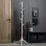 Angels home Coat Stand Clothes Rack Hat Coat Rack Floor Hanger Hall for Hanging All Kinds of Clothes, Coats, Jackets, Scarves, Hats (Color : Red)