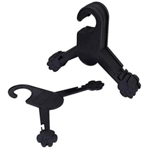 10pcs Pet Dog Clothing Hangers Black (9 inch)