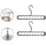 Highway 2pcs Magic Clothes Hanger Organizer,Multifunction Space Saving Hangers,Sturdy Plastic,Standard Hangers,Foldable Storage Coat Hangers (Grey) Highway 2pcs Magic Clothes Hanger Organizer,Multifunction Space Saving Hangers,Sturdy Plastic,Standard Hangers,Foldable Storage Coat Hangers (Grey)