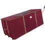 Elf Stor 83-DT5045 Rolling Christmas Storage Premium Duffel Bag with Wheels ? Holds up to a 9 Foot Artificial Tree, Red