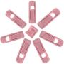 ONE250 Velvet Slim-line Hanger Set of Finger Clips for Velvet Hangers, for Skirts and Pants Hangers Velvet Clips, Strong Finger Flocked Clips (20 Pack) (Pink)