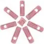 ONE250 Velvet Slim-line Hanger Set of Finger Clips for Velvet Hangers, for Skirts and Pants Hangers Velvet Clips, Strong Finger Flocked Clips (20 Pack) (Pink)