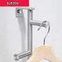 Ghelf 304 Stainless Steel Wire Drawing Vertical Clothes Rail，Wall-Mounted Towel Hanger，Stylish and Simple Towel Hook，Waterproof Rustproof Lengthened Pylon