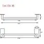 NearMoon Self Adhesive 16-Inch Bathroom Towel Bar- Brushed Nickel Stainless Steel Bath Wall Shelf Rack Hanging Towel Stick On Sticky Hanger Contemporary Style，NO Drilling