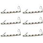 10pcs Magic Clothes Hanger Hanging Chain Metal Cloth Closet Hanger Shirts Tidy Save Space Organizer Hangers for Clothes