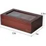 Volenx Tea Chest Box, Wooden Tea Boxes Storage Organizer with Dividers and Glass Window, Tea Boxes Holder 6 Compartment for Tea Bags Volenx Tea Chest Box, Wooden Tea Boxes Storage Organizer with Dividers and Glass Window, Tea Boxes Holder 6 Compartment for Tea Bags