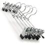 10pcs New Hangers for Clothes Stainless Steel Clip Stand Hanger Pants Skirt Kid Clothes Adjustable Pinch Grip Cabide