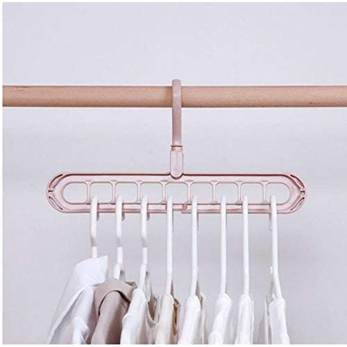 10PC Random Color Hangable Decoration Space Saver Wonder Clothing Wardrobe Hangers Holder Magic Clothes Hangers Closet Organizer Hook Racks