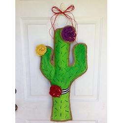 XL Handpainted Cactus Door Hanger