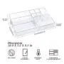 Gospire Clear Makeup Organizer Vanity Tray, 9 Spaces Cosmetic Storage Display Case Storage Boxes for Lipstick, Makeup Palette, Makeup Brush and Skin Care Products. Gospire Clear Makeup Organizer Vanity Tray, 9 Spaces Cosmetic Storage Display Case Storage Boxes for Lipstick, Makeup Palette, Makeup Brush and Skin Care Products.