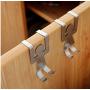 10Pcs Stainless Steel Lovers Shaped Hooks Kitchen Hanger Clothes Storage Rack Tool Decoration